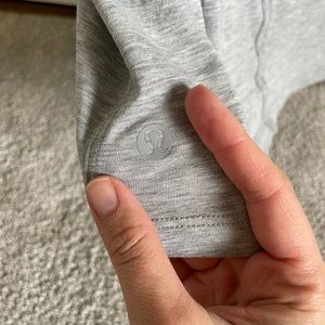 lululemon All Yours tee, size 4, color Heathered Core Light Grey EUC